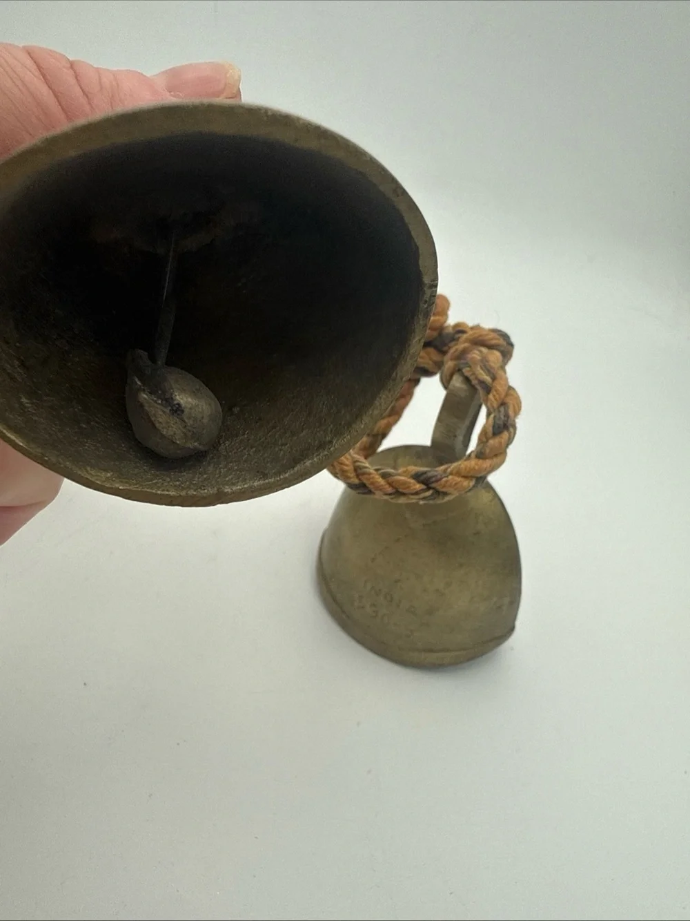 VTG hanging brass bells India Bells of Sarna / rustic harmony bells